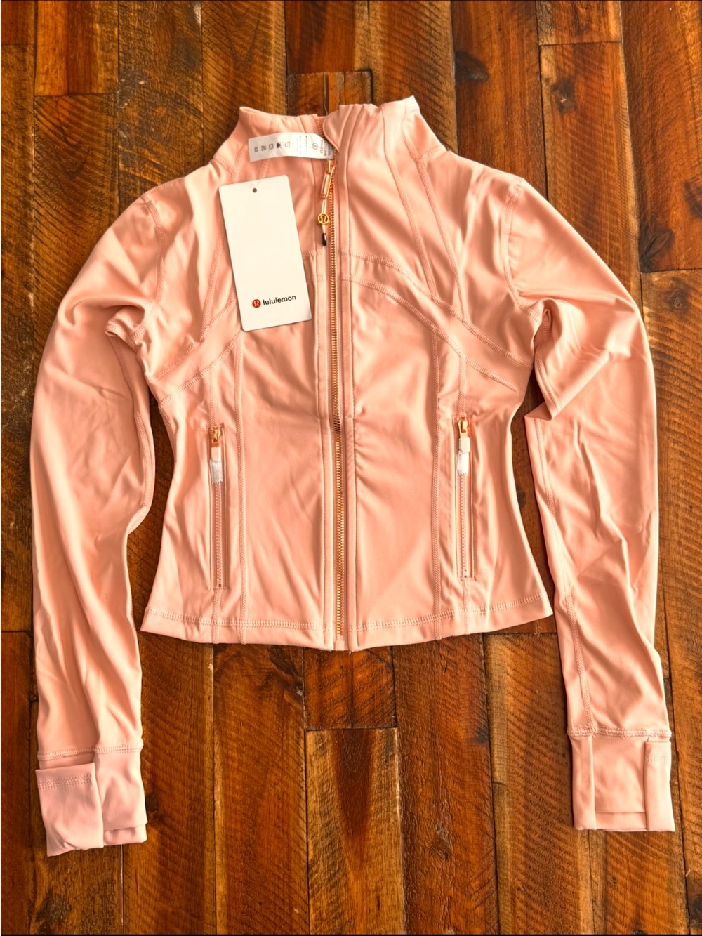 lululemon athletica Blush Pink Zip Bomber Jacket